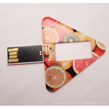 16GB Full Color Printing Plastic Smart Card USB Flash Drive China Factory